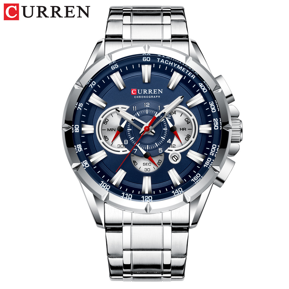 Sapphire Crystal Display - Jam Tangan Pria Curren/Carrion 8363, Jam