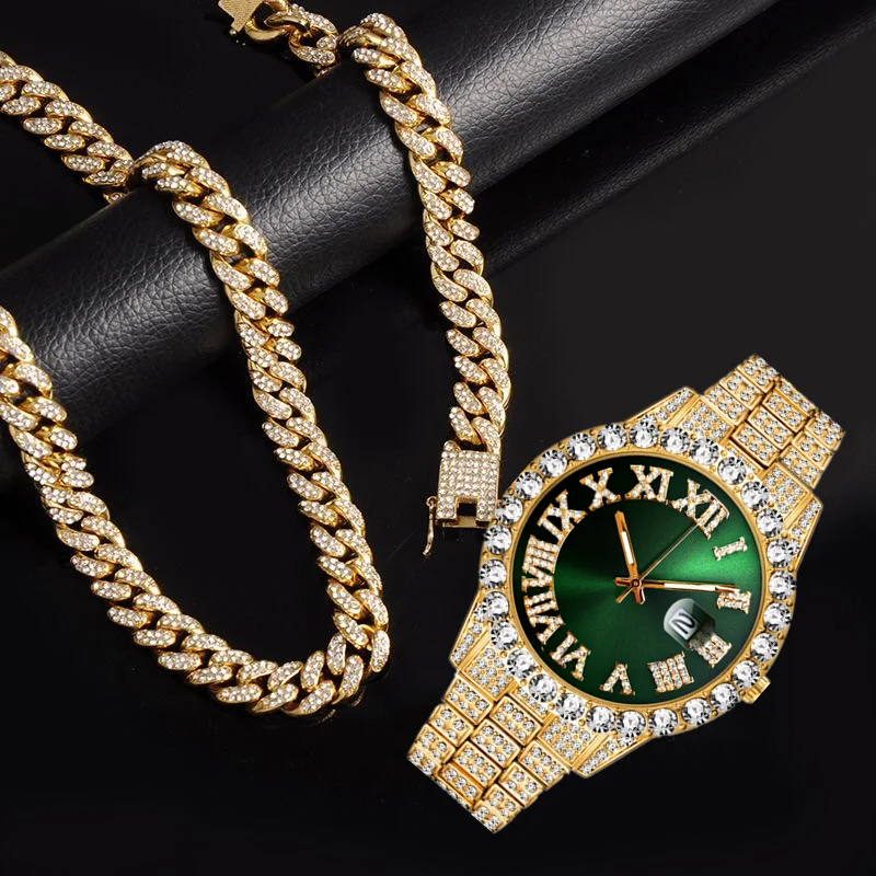 Luxury Watch Miami - Jam Tangan Quartz Mewah Emas Perak