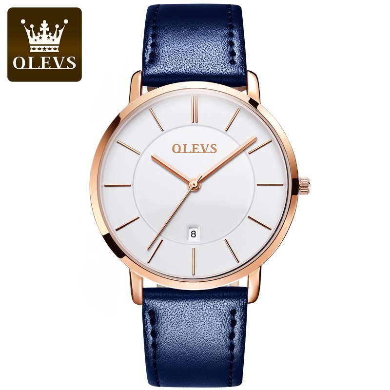 OLEVS jam tangan wanita, arloj - Luxury Watch With Leather Strap ulasan dan harga