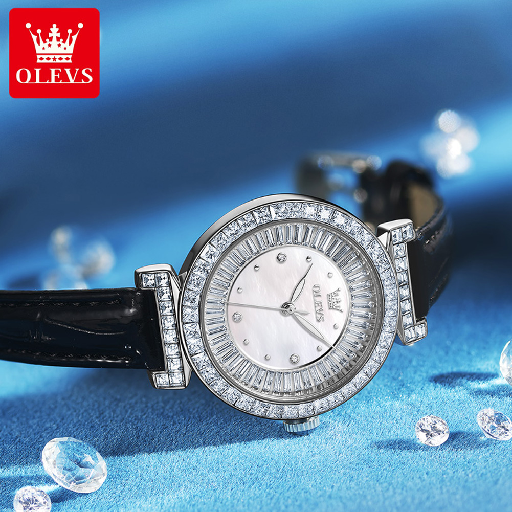 OLEVS 9983 Jam Tangan Wanita J - Luxury Watch With Leather Strap ulasan dan harga