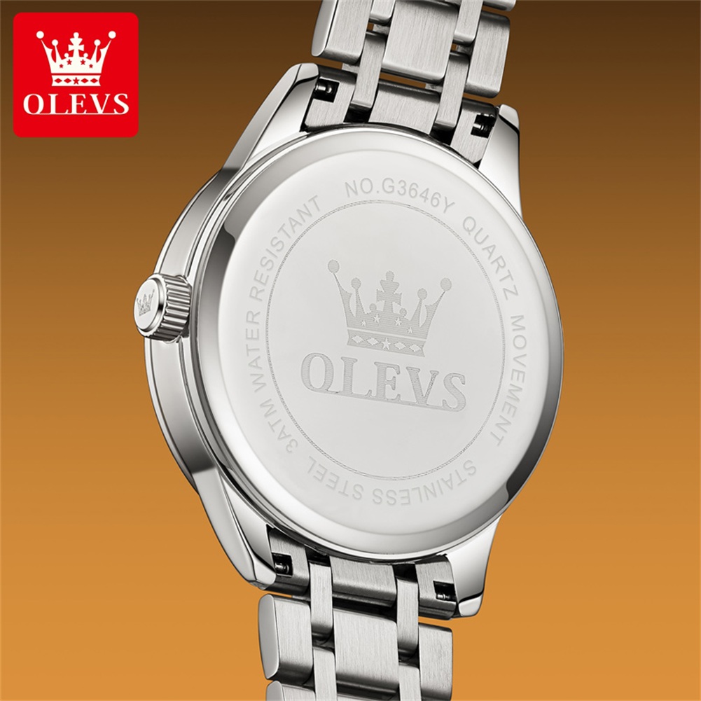 OLEVS Moon Phase Jam Tangan Pr - Luxury Watch Brand ulasan dan harga