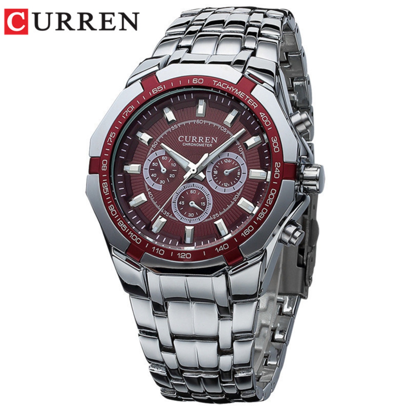 CURREN Jam Tangan Pria Olahrag - Luxury Watch Brand ulasan dan harga