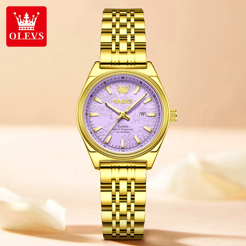 OLEVS Jam Tangan Emas Mewah Be - Luxury Watch Index ulasan dan harga