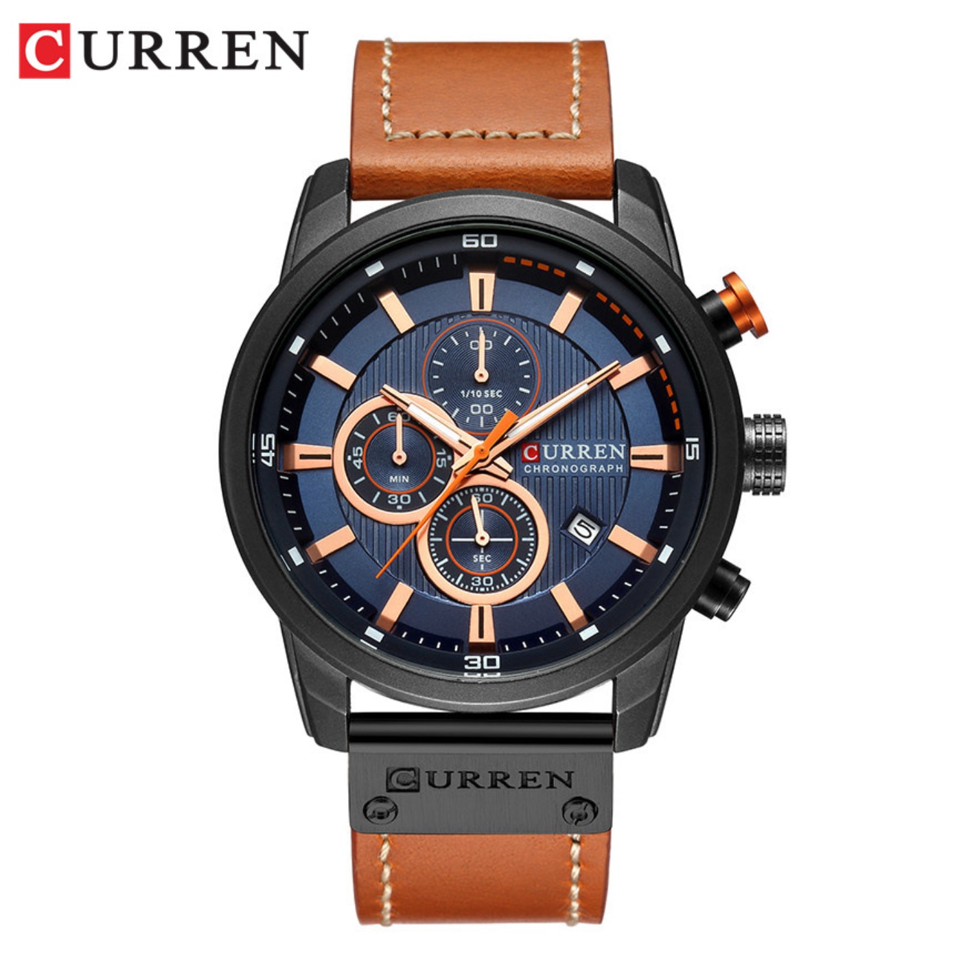 CURREN Jam Tangan Pria Kuarsa  - Luxury Watch Brand ulasan dan harga