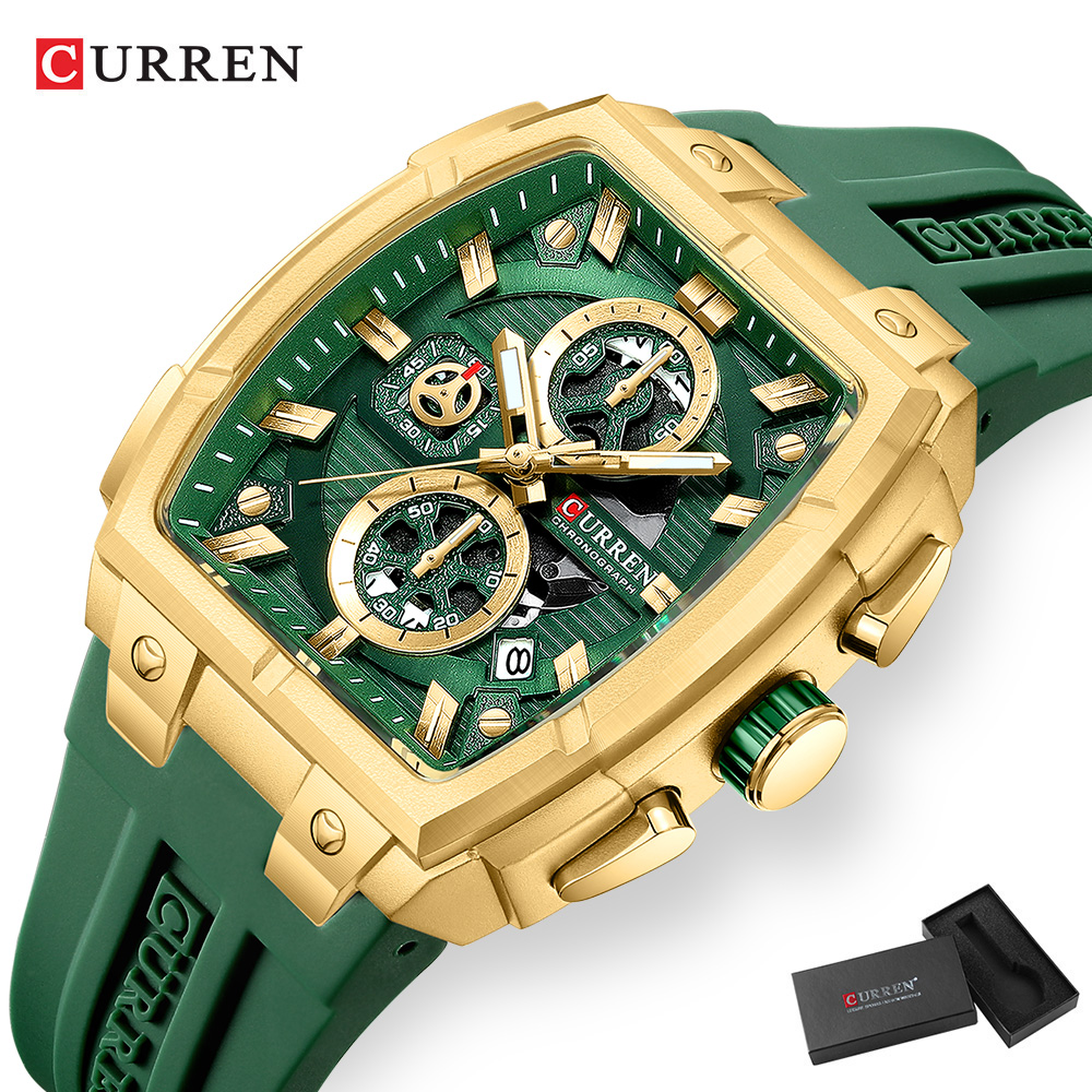 Jam Tangan Mewah Vintage CURRE - Luxury Watch For Men ulasan dan harga