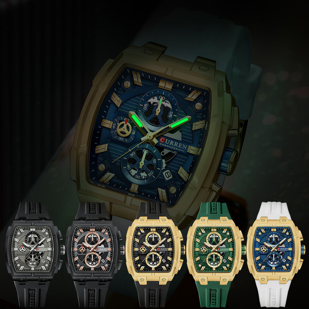 Jam Tangan Mewah Vintage CURRE - Luxury Watch For Men ulasan dan harga