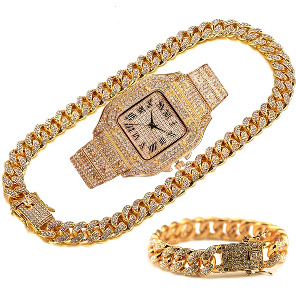 Kalung Rantai Mewah Bertabur B - Luxury Watch Miami ulasan dan harga