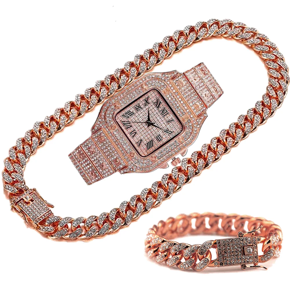 Kalung Rantai Mewah Bertabur B - Luxury Watch Miami ulasan dan harga