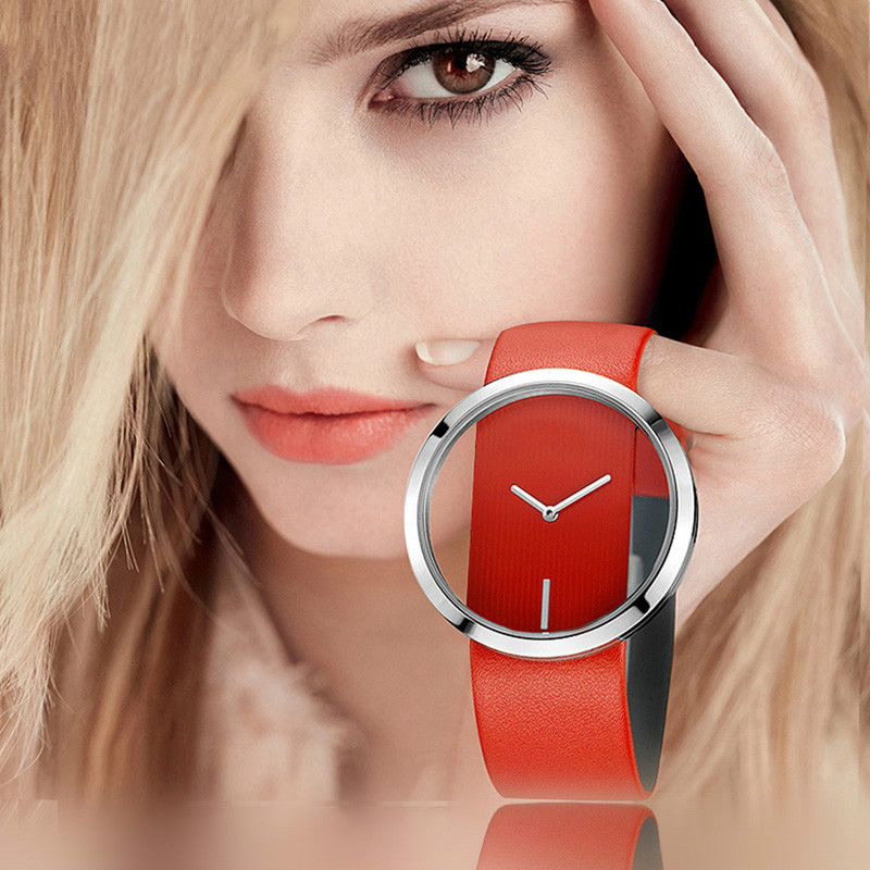 Wanita Jam Tangan Atas Merek M - Luxury Watch With Leather Strap ulasan dan harga
