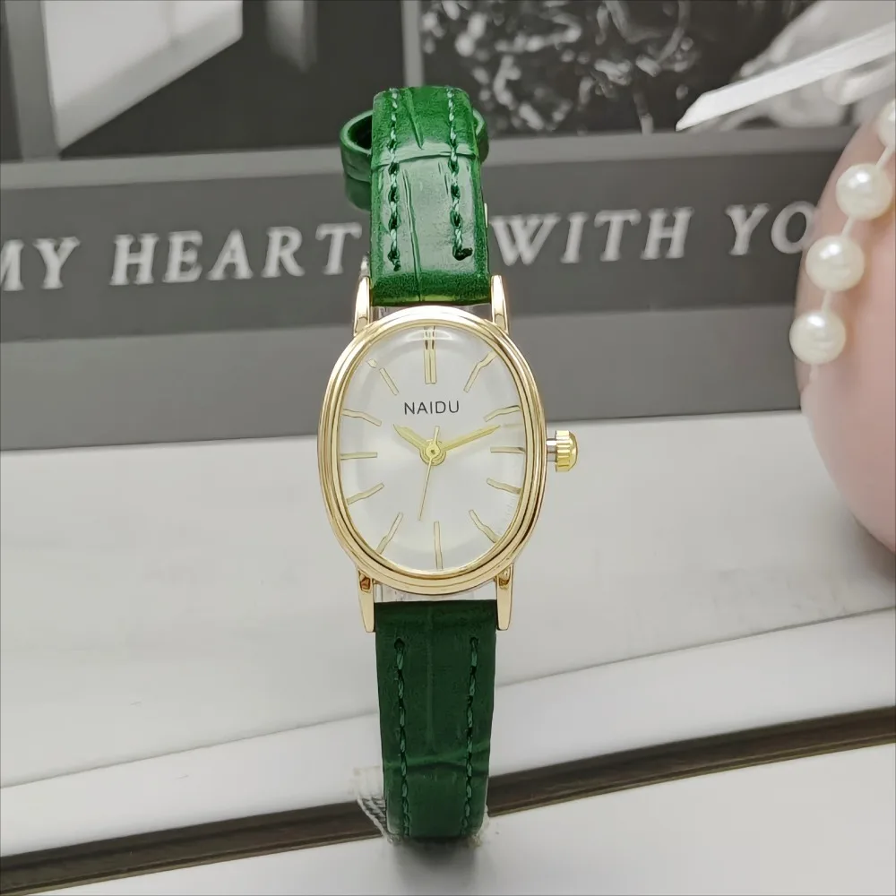 Jam Tangan Wanita Oval Dial Me - Luxury Watch With Leather Strap ulasan dan harga