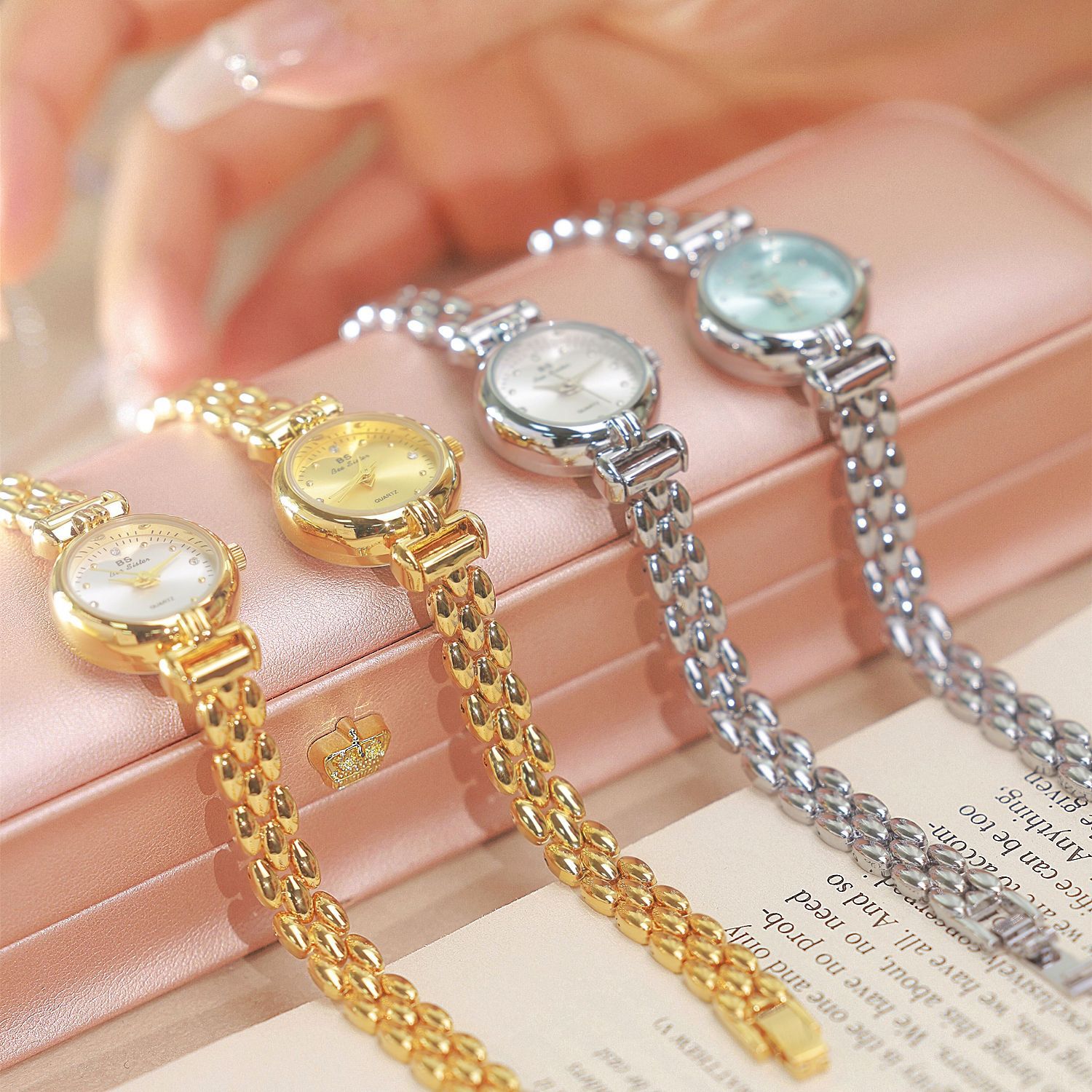 Jam tangan wanita gelang perak - Luxury Watch With Leather Strap ulasan dan harga
