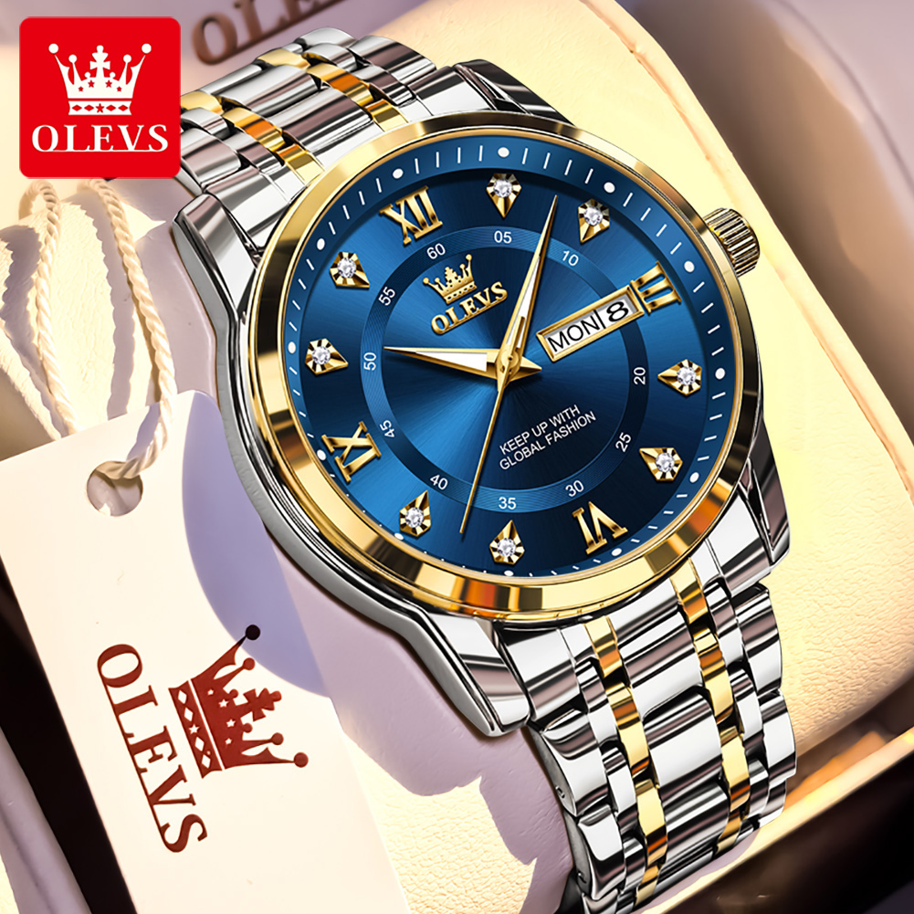 OLEVS Jam Tangan Pria Modis Be - Luxury Watch Brand ulasan dan harga