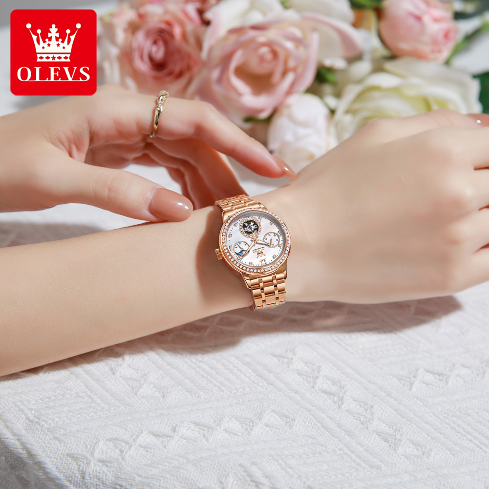 OLEVS Jam Tangan Wanita Jam Ta - Luxury Watch Brand ulasan dan harga