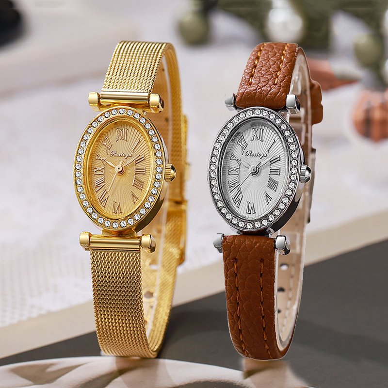 Jam Tangan Mewah Wanita Fashio - Luxury Watch With Leather Strap ulasan dan harga
